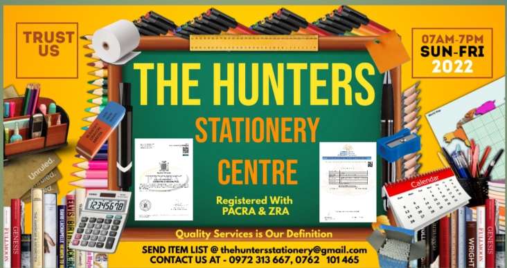 THE HUNTERS STATIONERY CENTRE